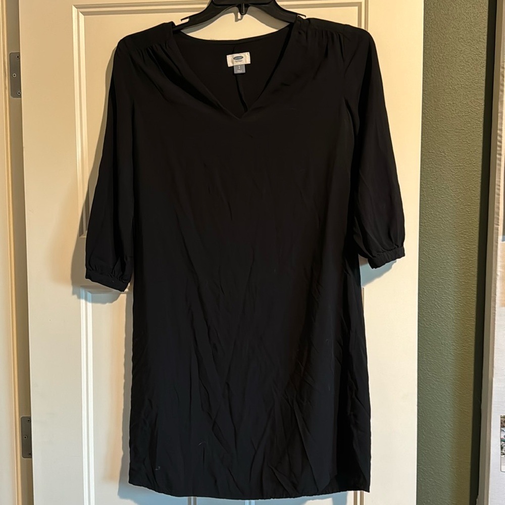 Old Navy Black V-Neck Dress Size Small